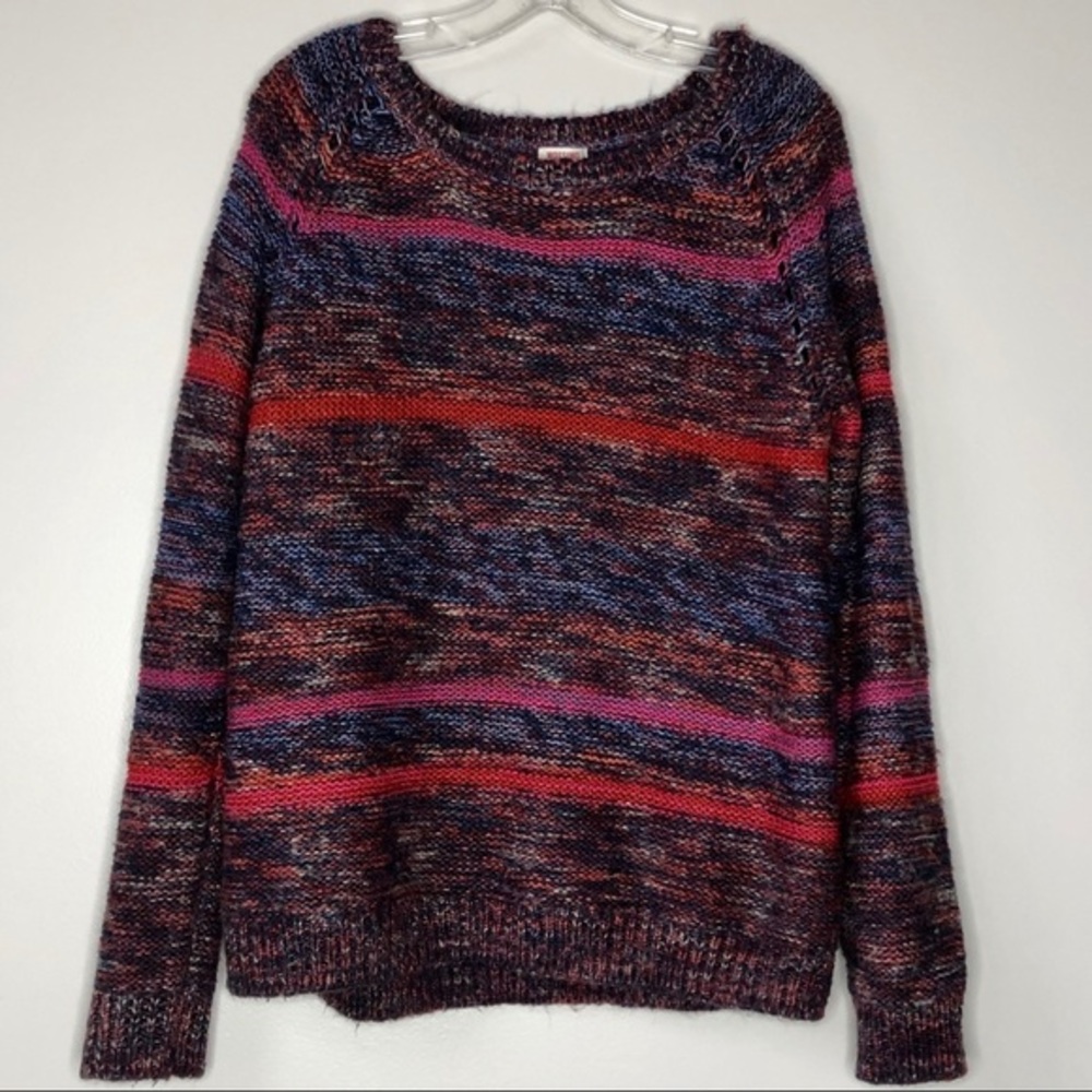 Women's XL multi‎ color soft sweater scoop neck - Picture 2 of 4
